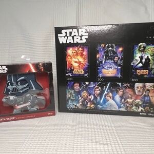 Star Wars - 4-in-1 Jigsaw Puzzle and Darth Vader 3D Deco Light